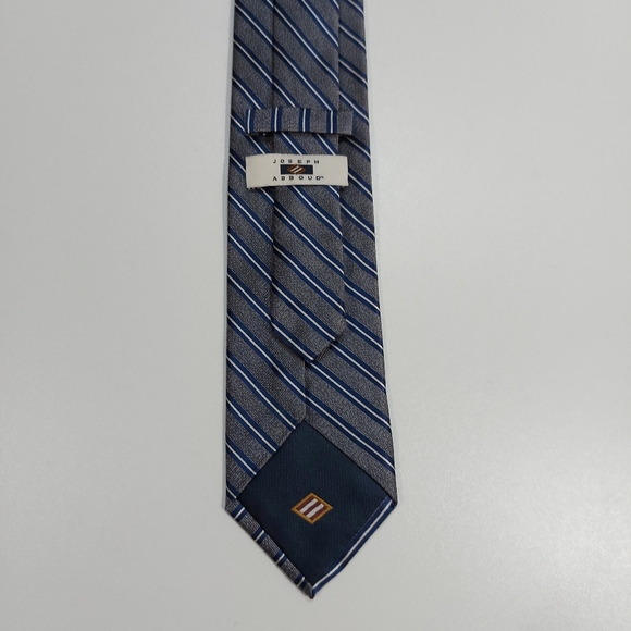 Joseph Abboud Angled Striped 100% Silk Neck Tie 👔 - Picture 8 of 10